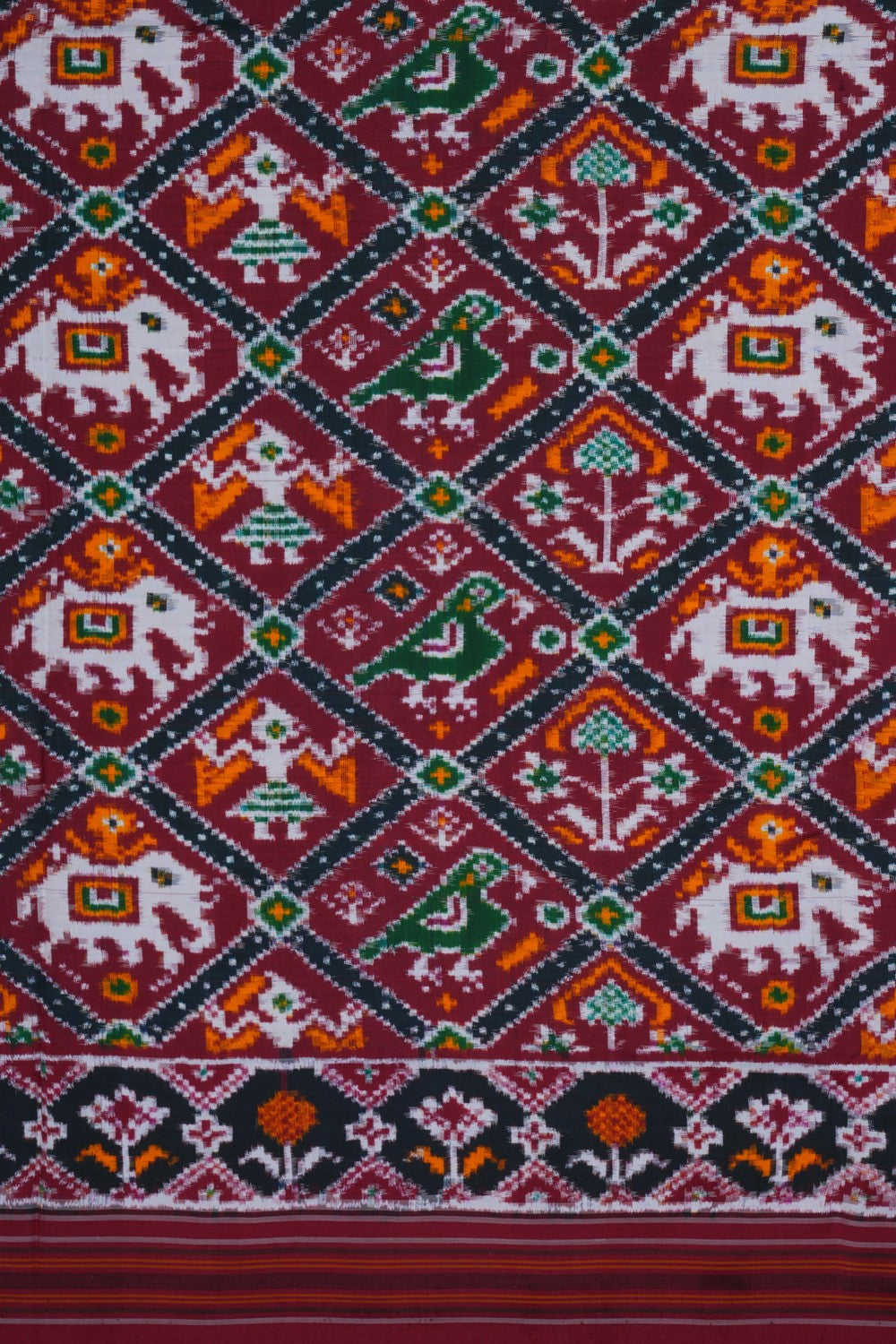 Image of Patan Patola Silk Double Ikat Saree