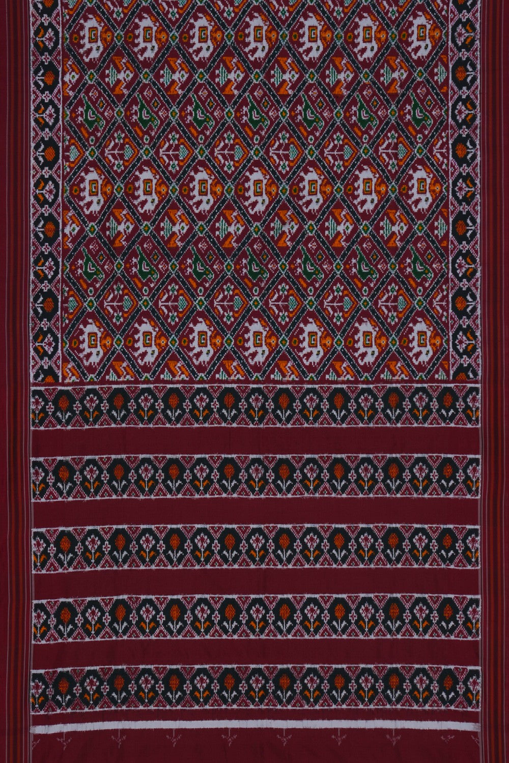Image of Patan Patola Silk Double Ikat Saree