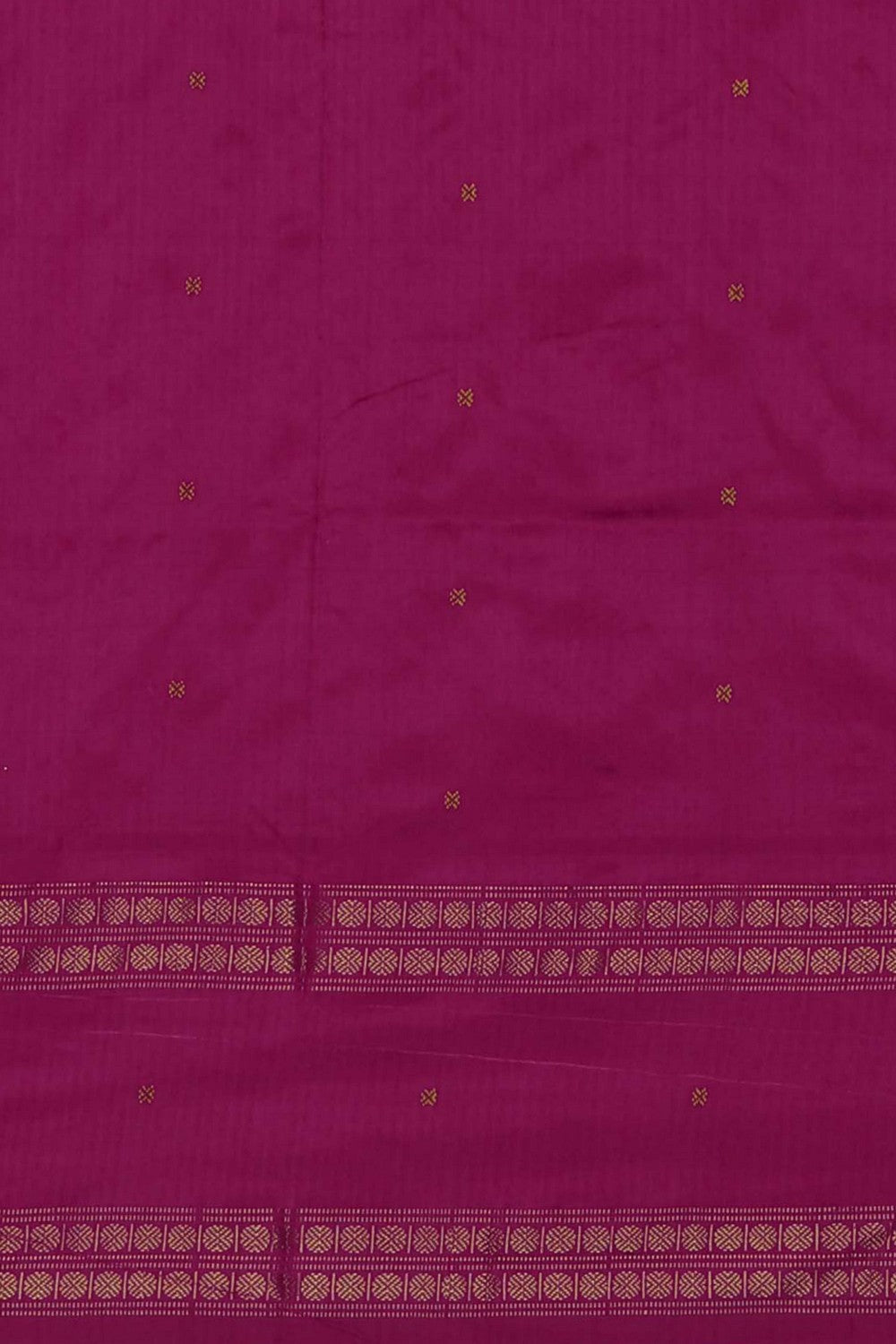 Image of Pochampally Ikat Silk Mustard Saree