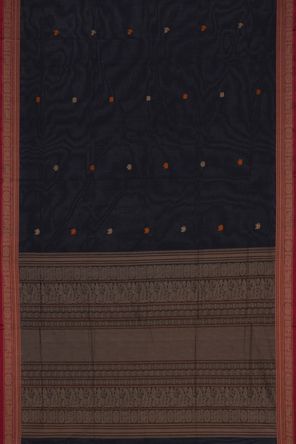 Image of South Cotton Black Saree