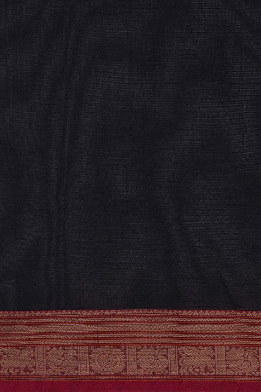 Image of South Cotton Black Saree