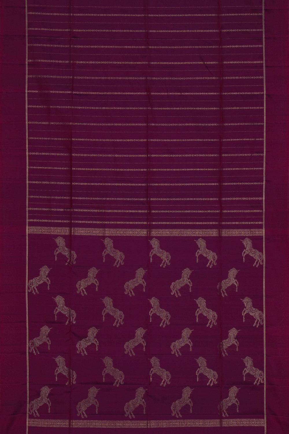 Image of South Silk Plum Purple Saree