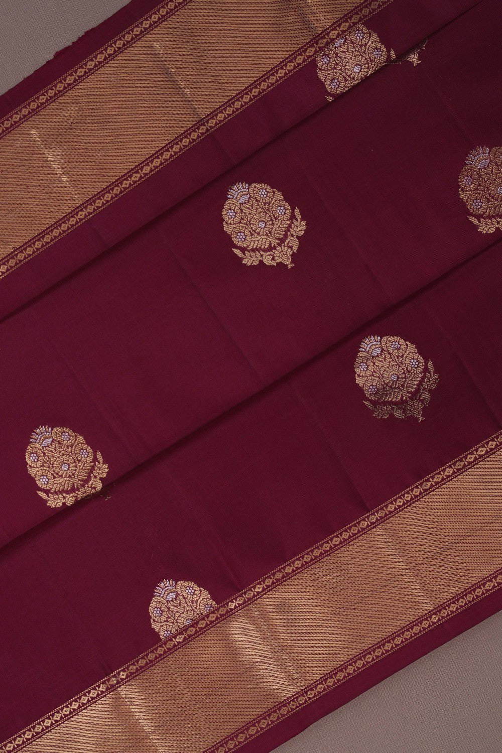 Image of South Silk Maroon Saree