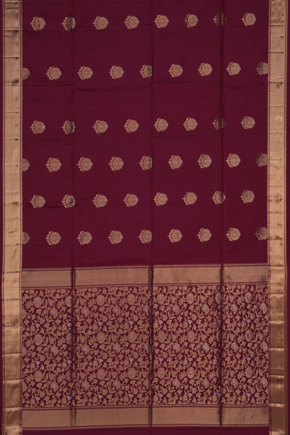 Image of South Silk Maroon Saree