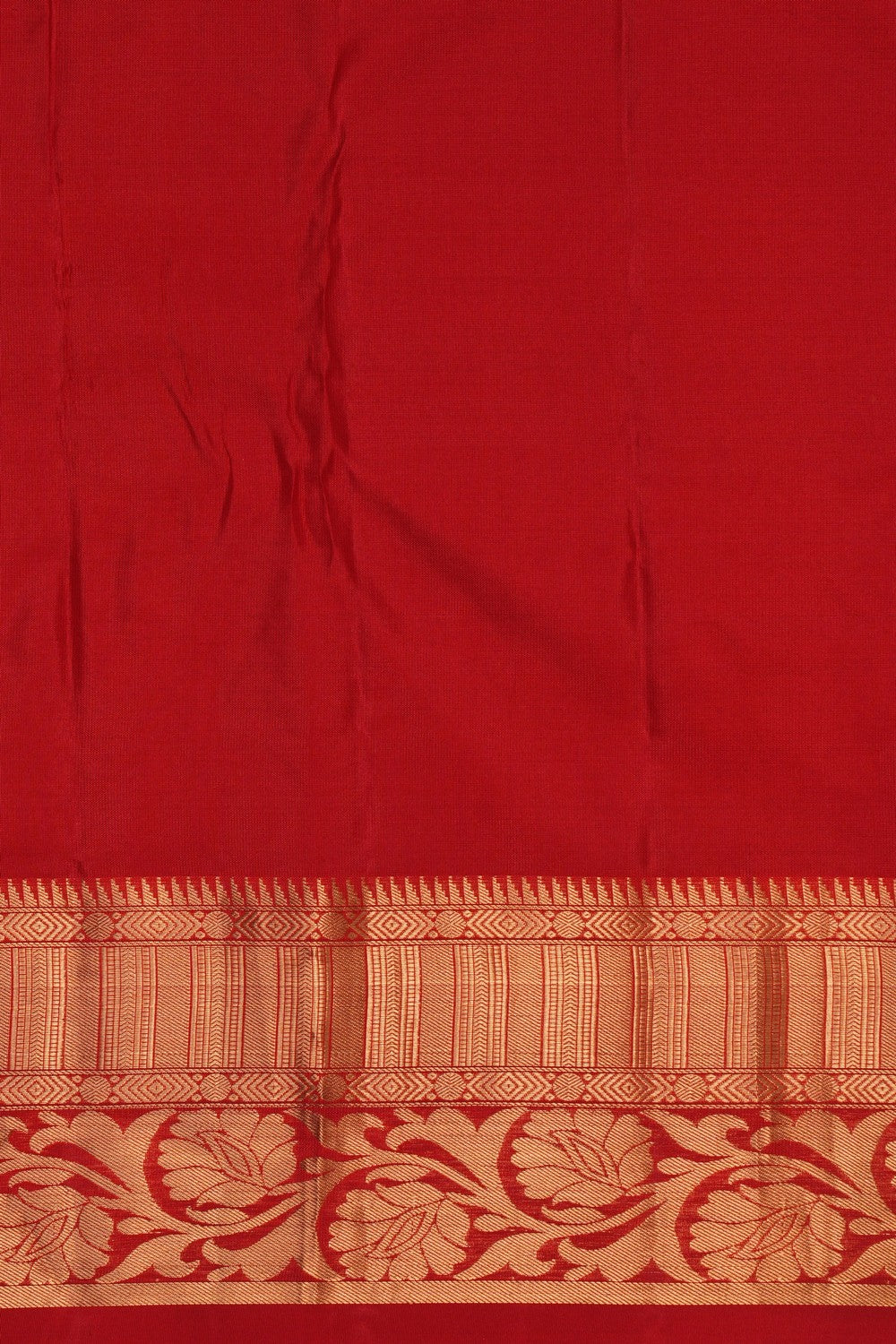 Image of South Silk Brocade Red Saree