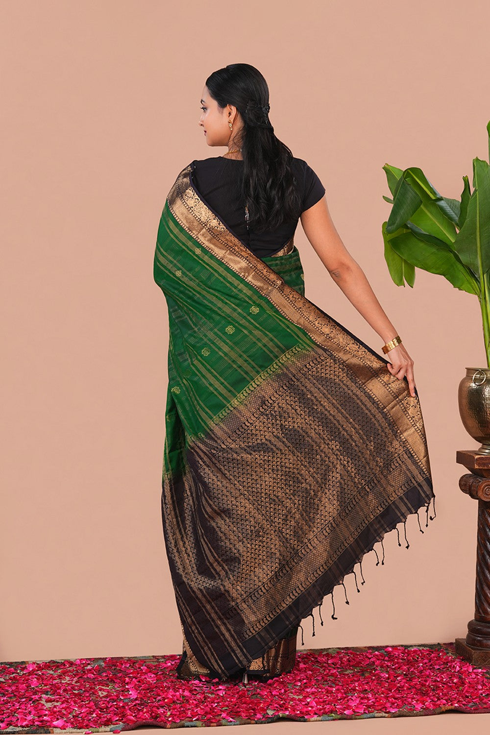 Image of South Silk Green Saree
