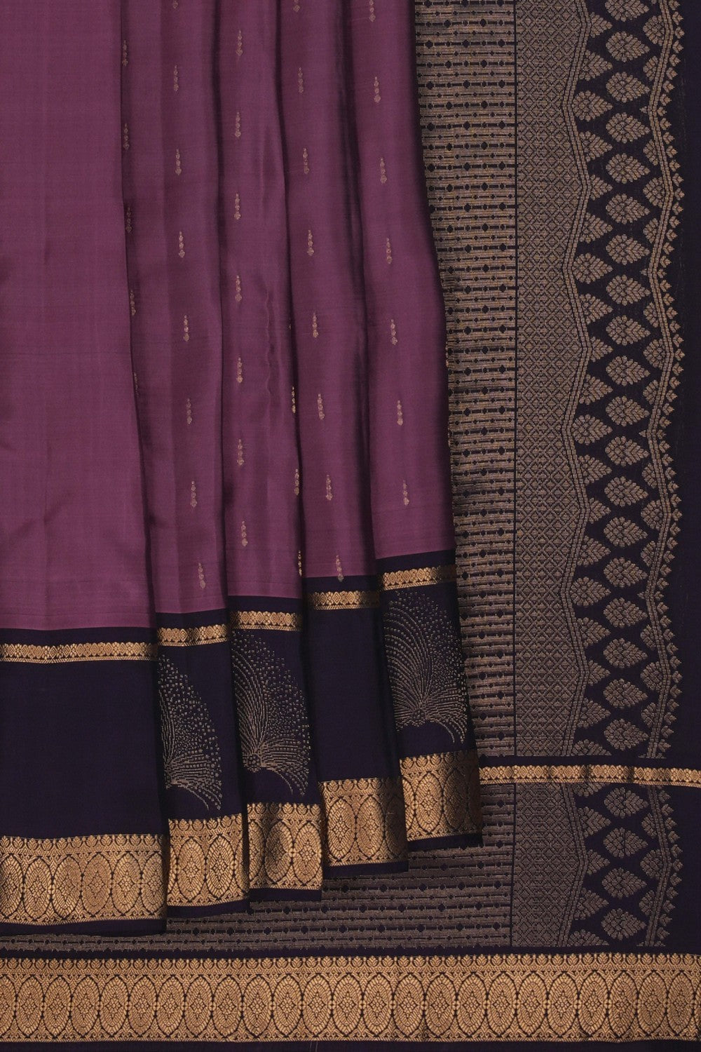 Image of South Silk Mauve Purple Saree