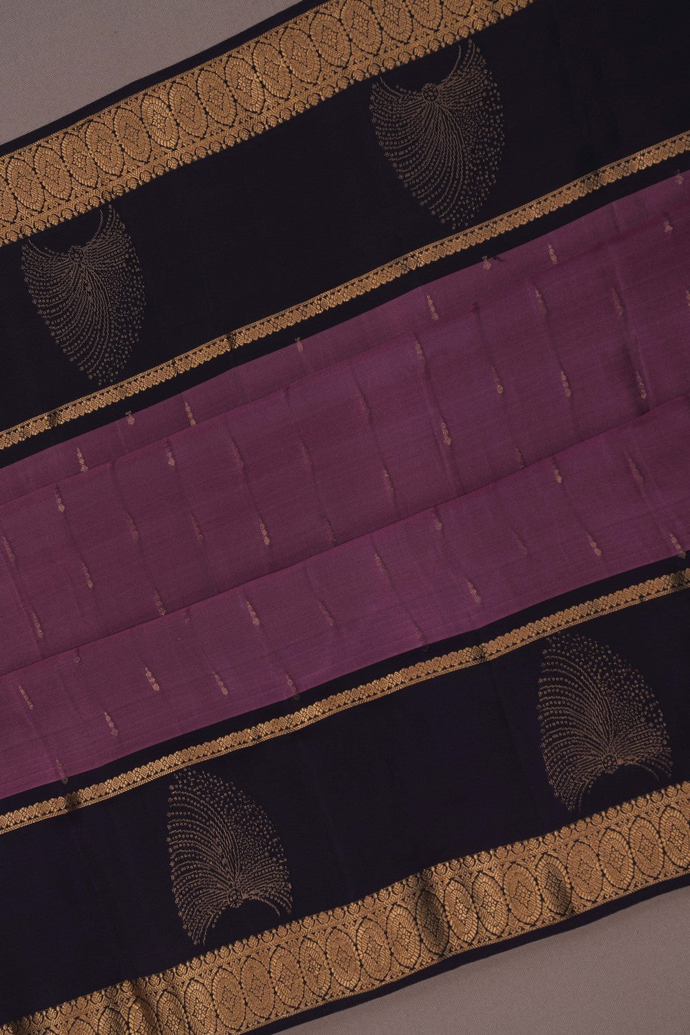 Image of South Silk Mauve Purple Saree