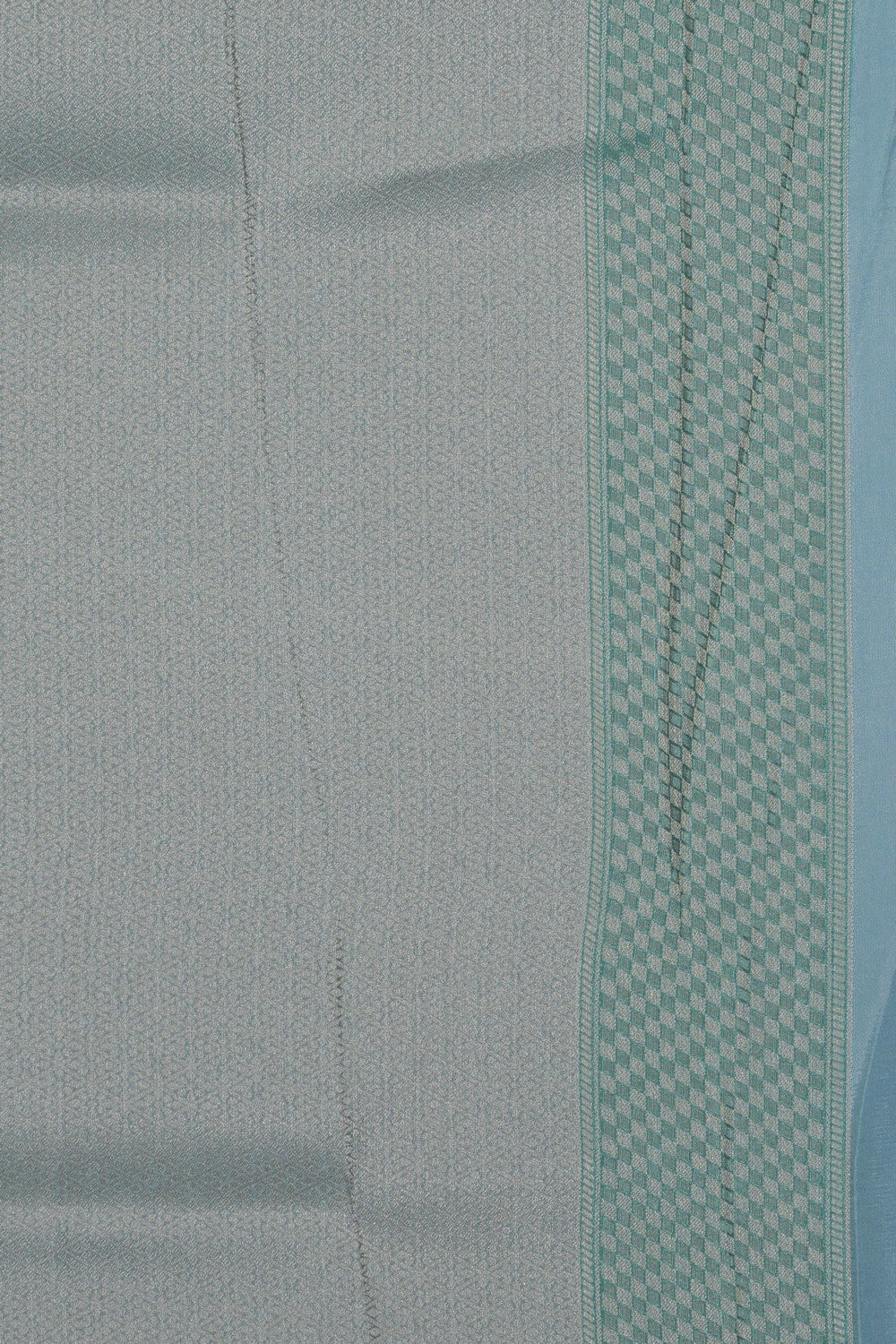 Image of Aqua-Green Tissue Silk Saree