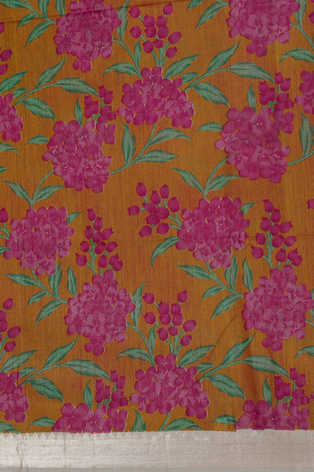 Image of A Floral Printed Bhagalpuri Silk Saree