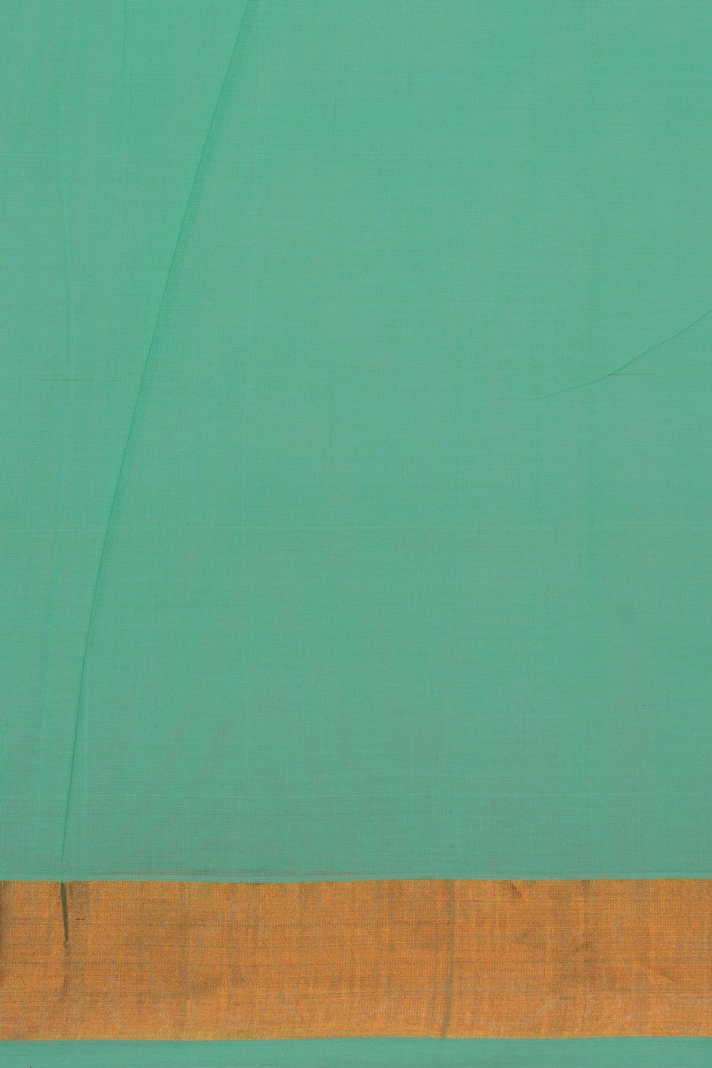 Image of Uppada Cotton Sea Green Saree
