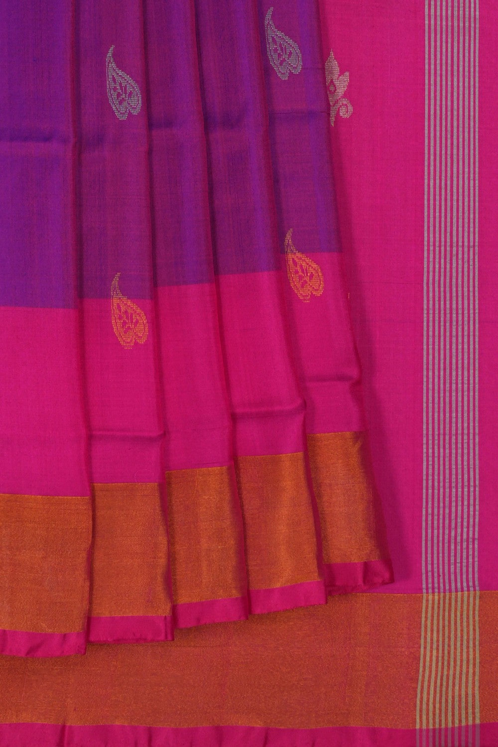 Image of Uppada Silk Purple Saree