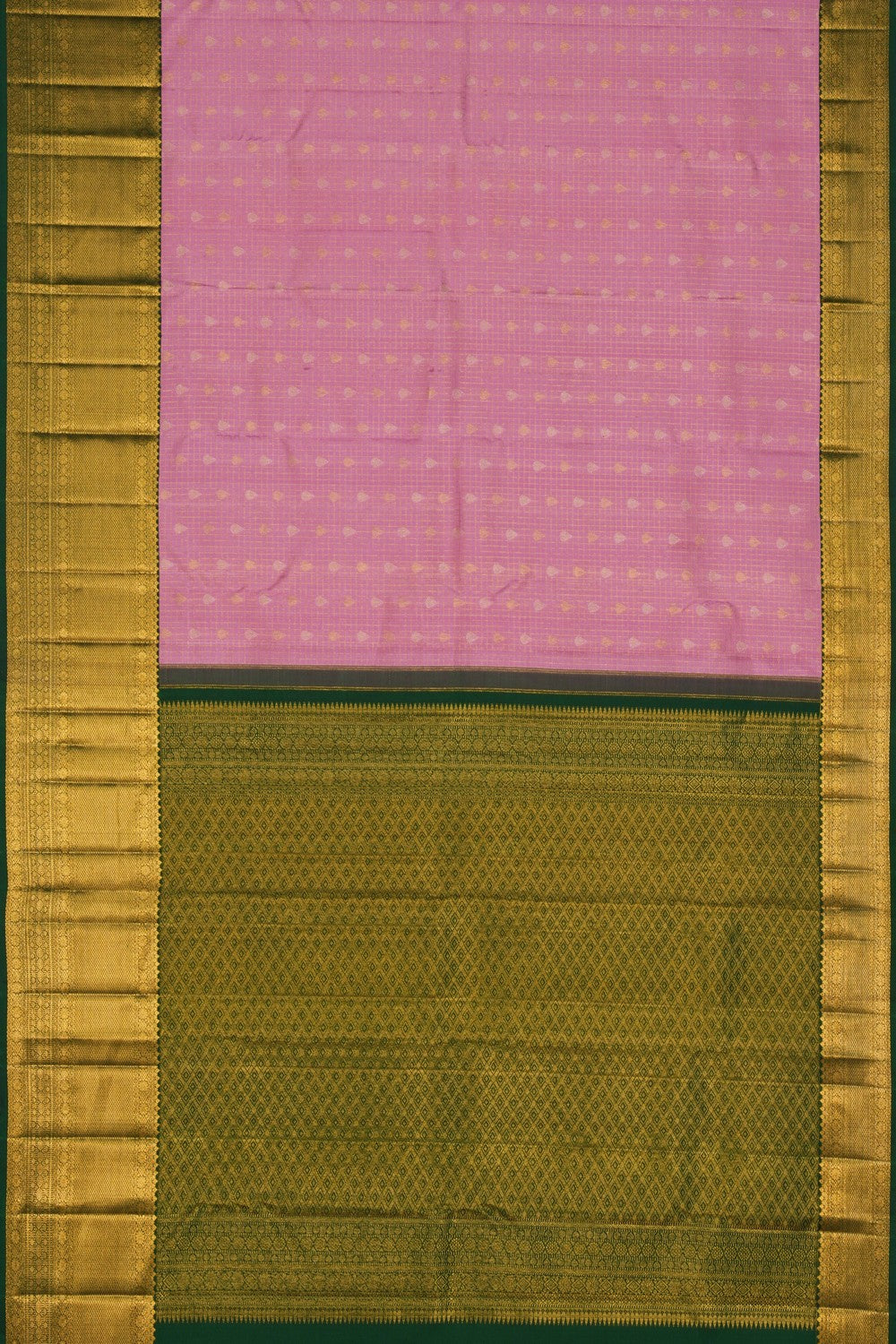 Image of Kanchipattu Kattam Pink Saree