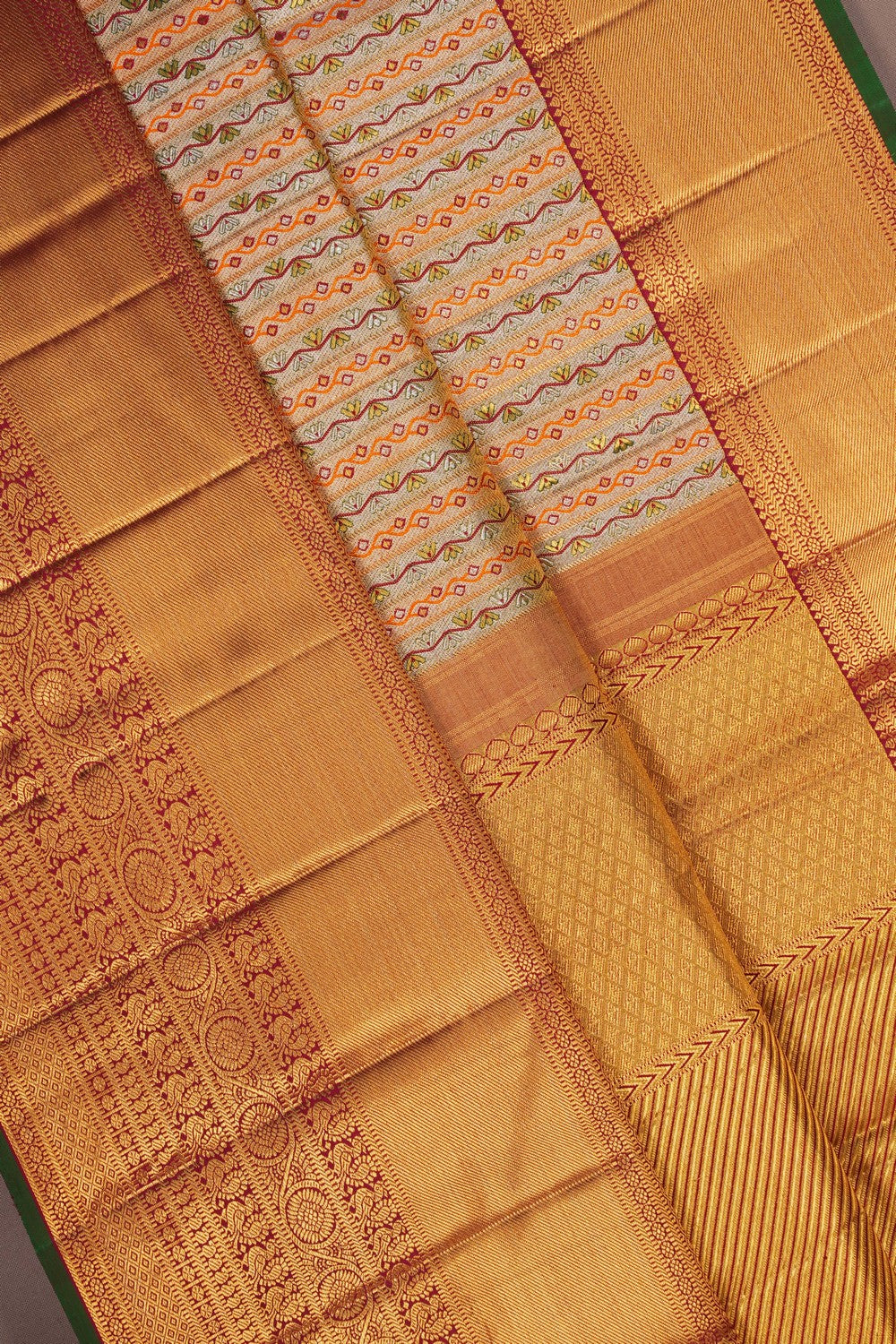 Image of Kanchipattu Tissue Brocade Saree