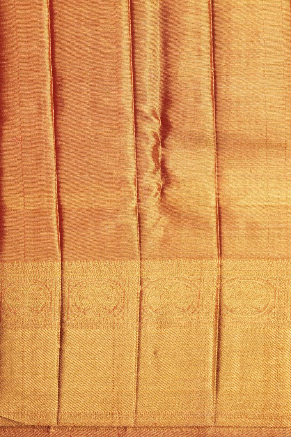 Image of Kanchipattu Tissue Brocade Gold Saree