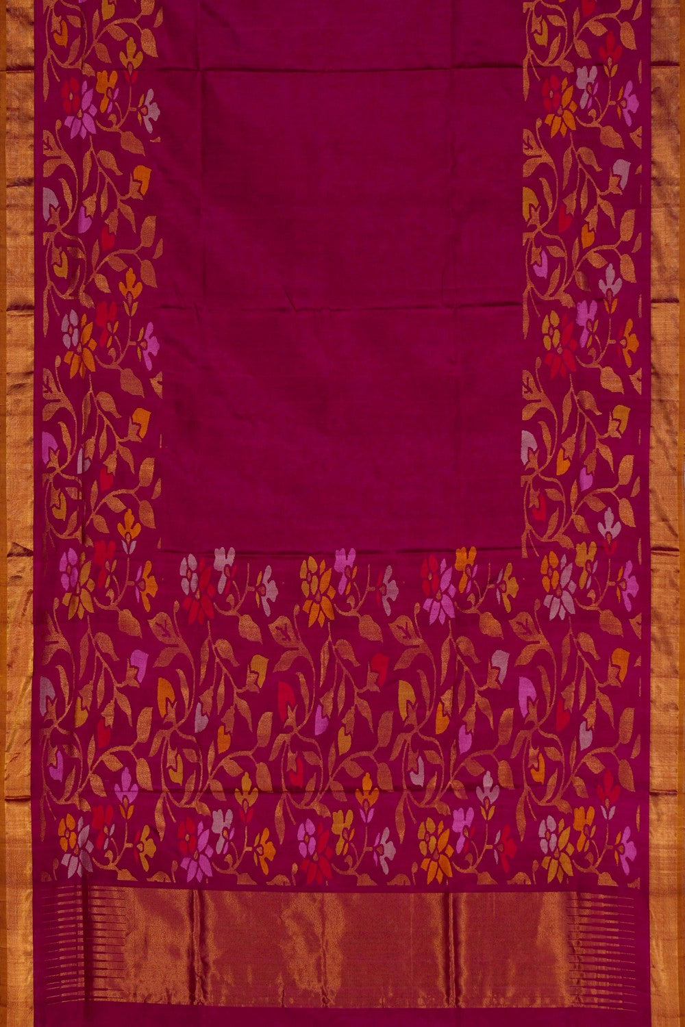 Image of Uppada Silk Plum-Pink Saree