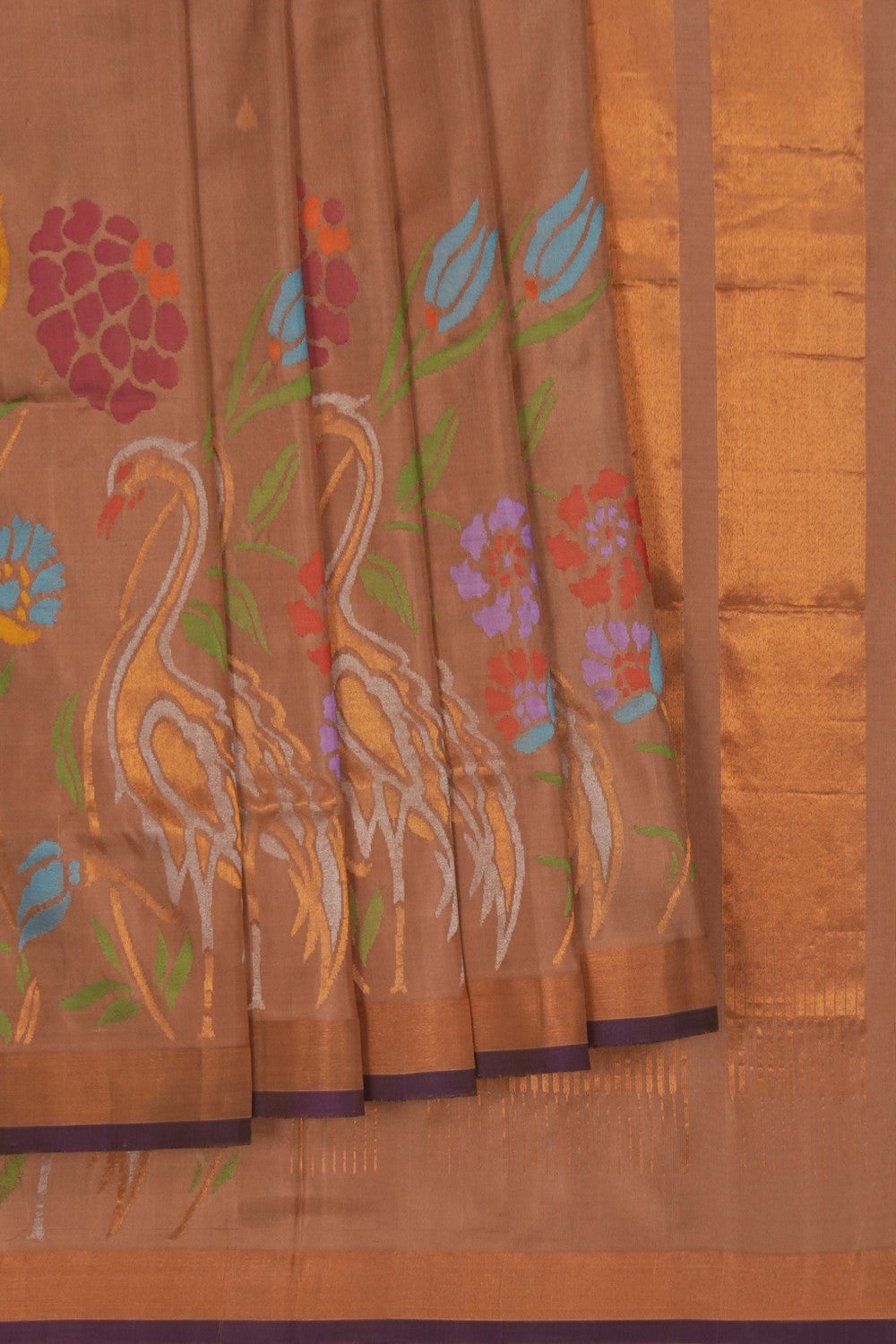Image of Uppada Silk Beige Saree