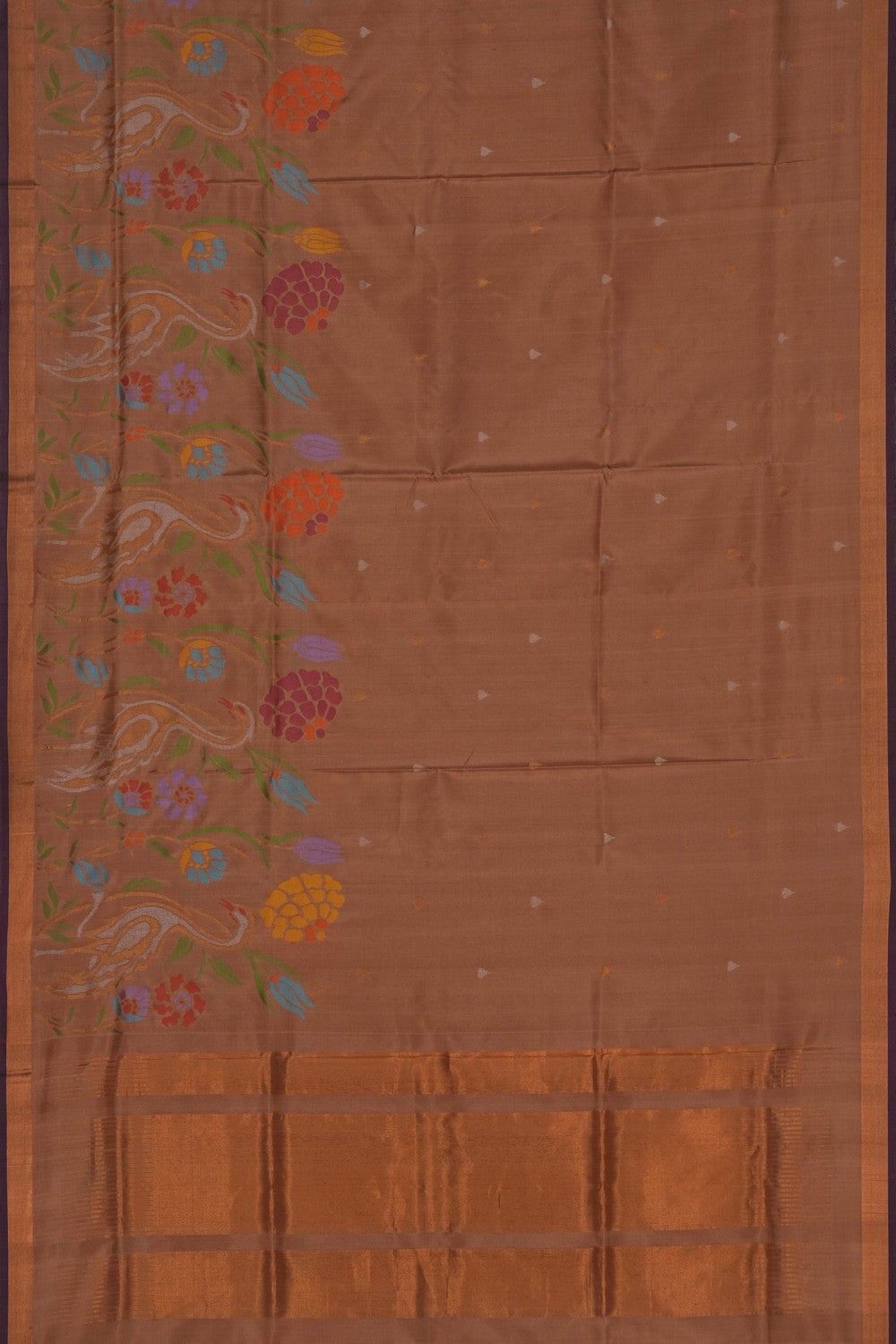 Image of Uppada Silk Beige Saree