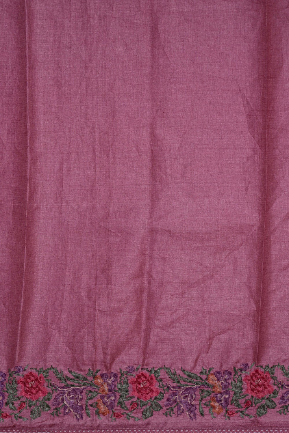 Image of A Tussar Embroidery Saree