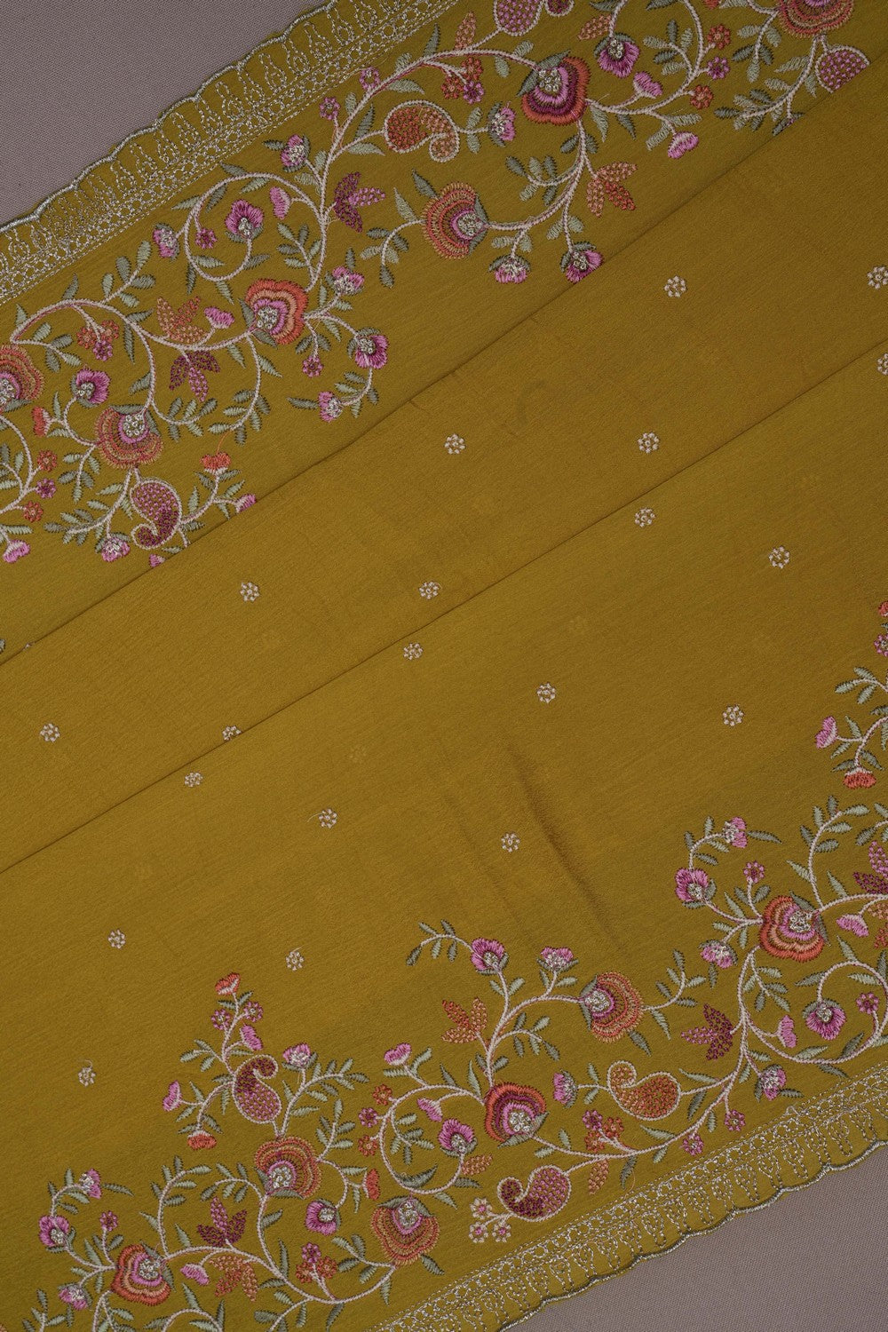 Image of A Crepe Embroidery Saree