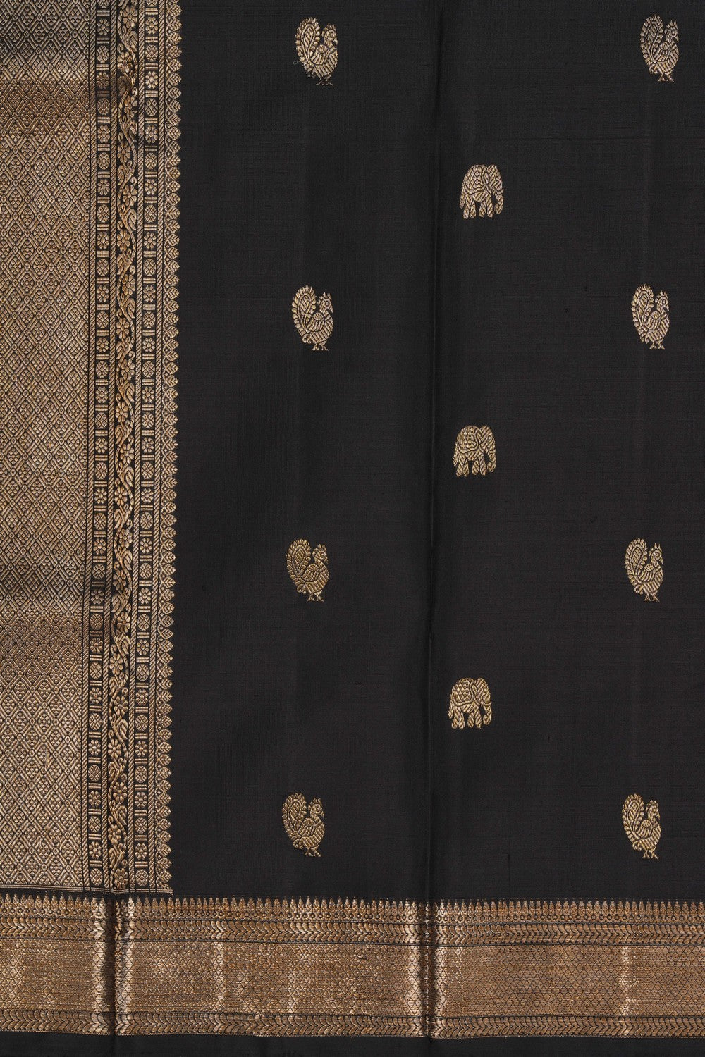 Image of Kanchi Silk Black Dupatta