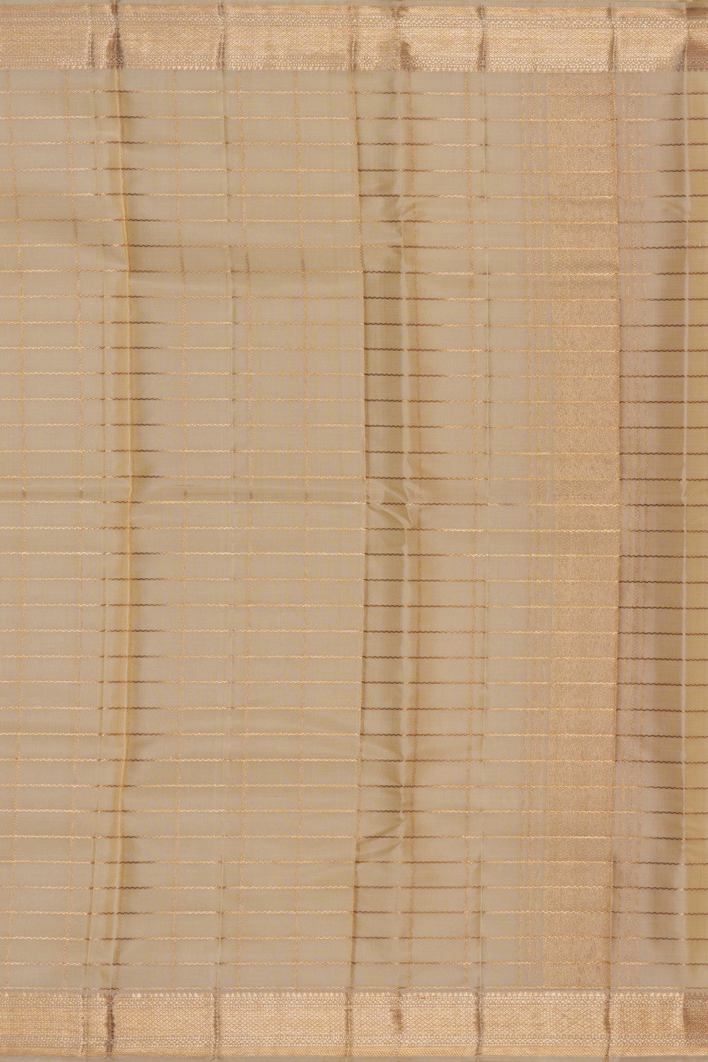 Image of Kanchi Silk Cream Traditional Dhoti With Kanduva (8 X 4)