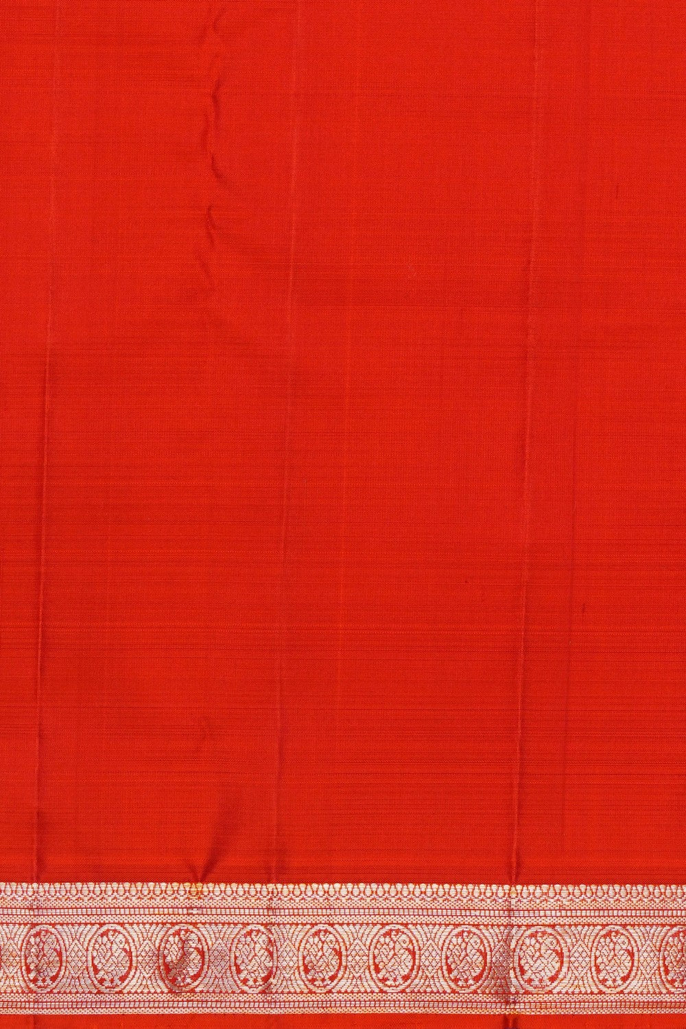 Image of Kanchi Silk Orange Saree