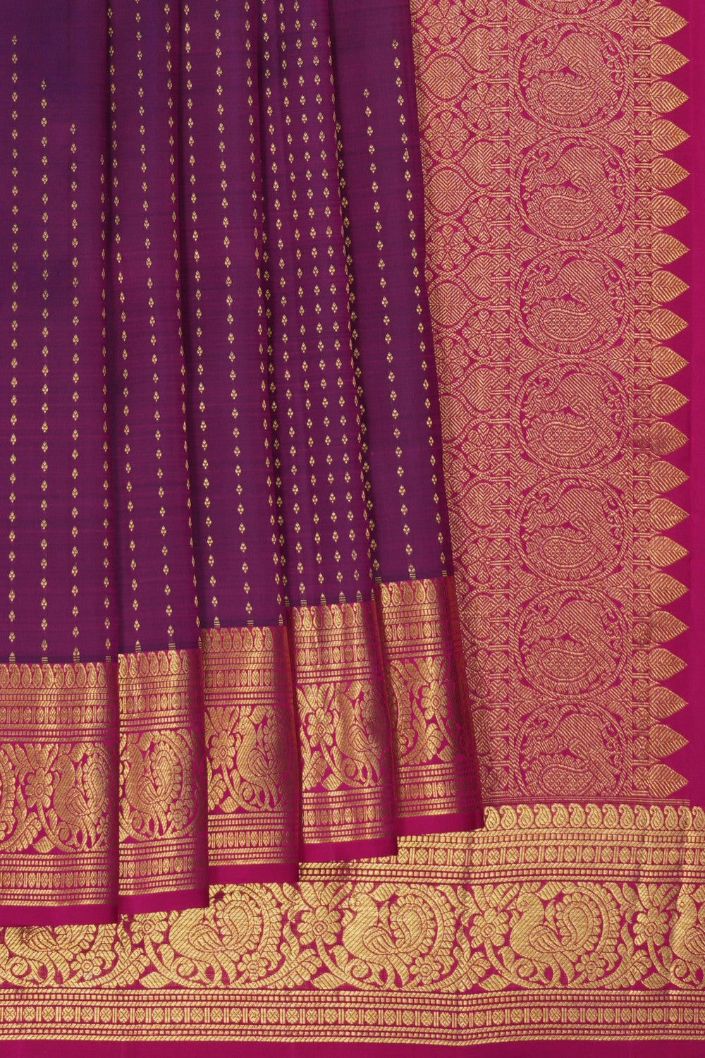 Image of South Silk Purple Saree