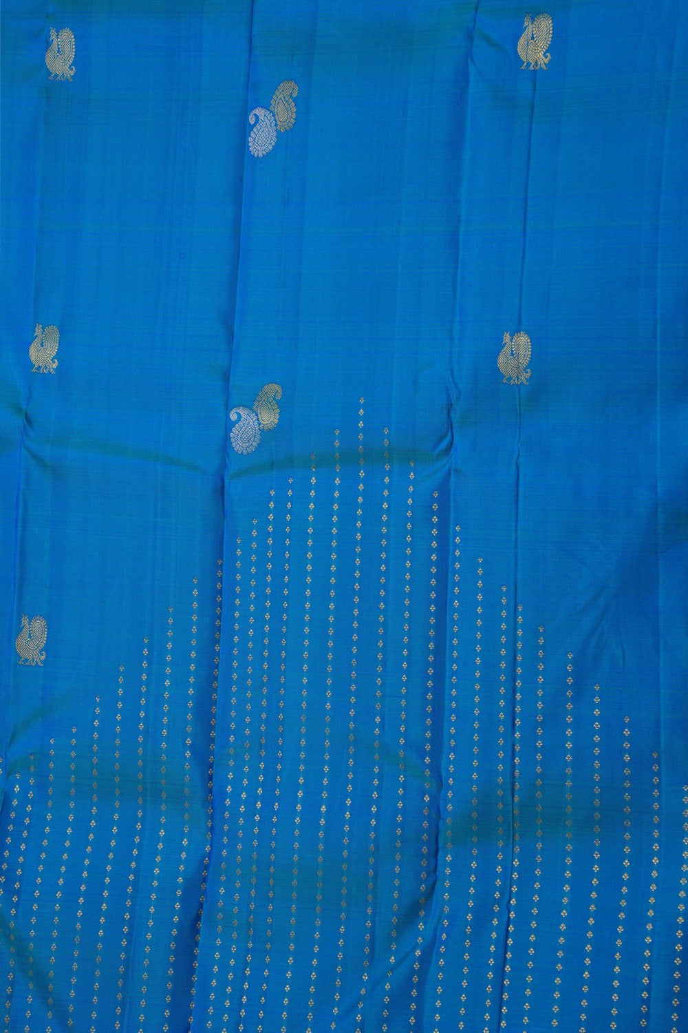Image of South Silk Blue Saree