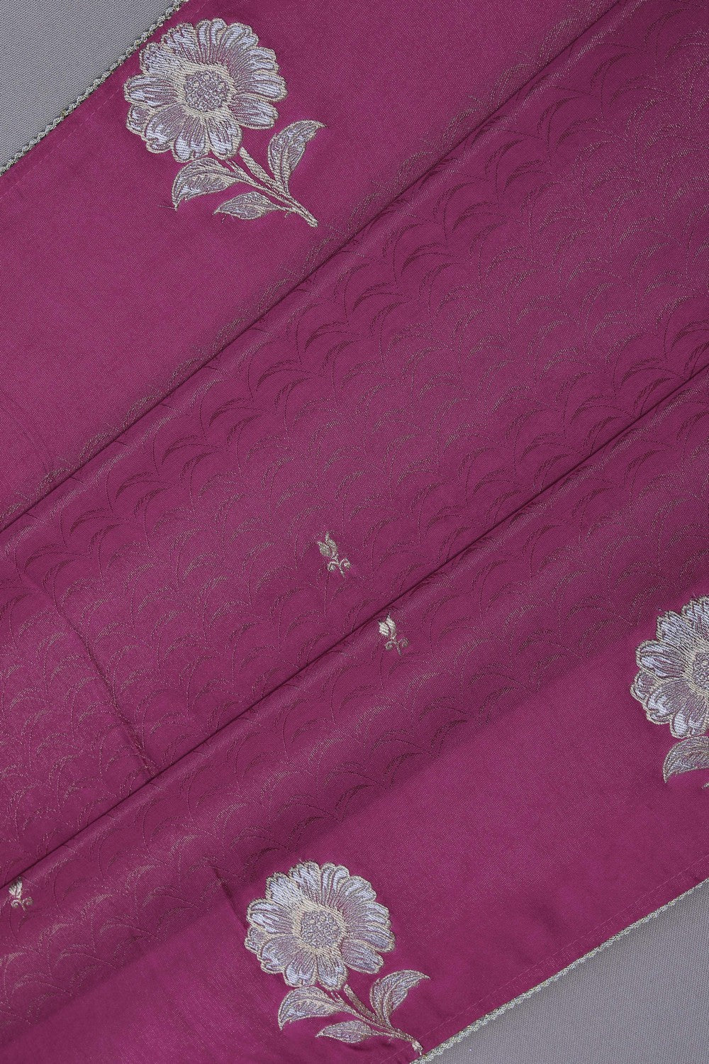 Image of Satin Silk Pink Saree