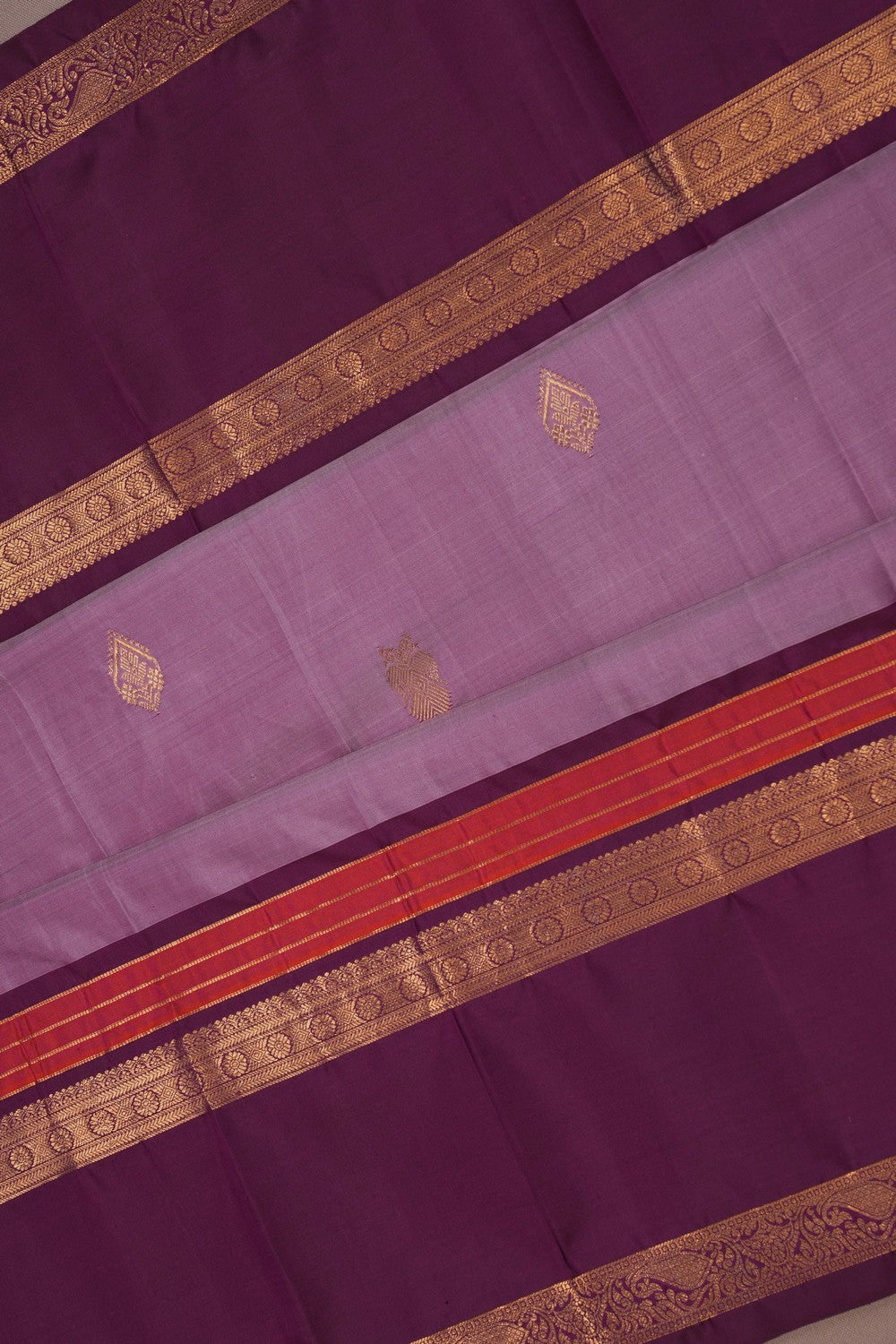 Image of Gadwal Silk Mauve Saree
