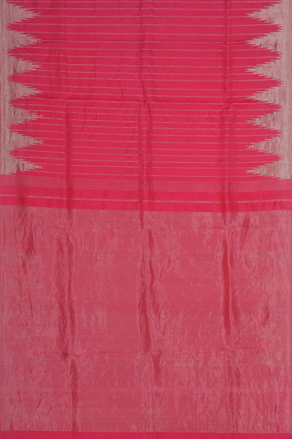 Image of Gadwal Silk Pink Saree