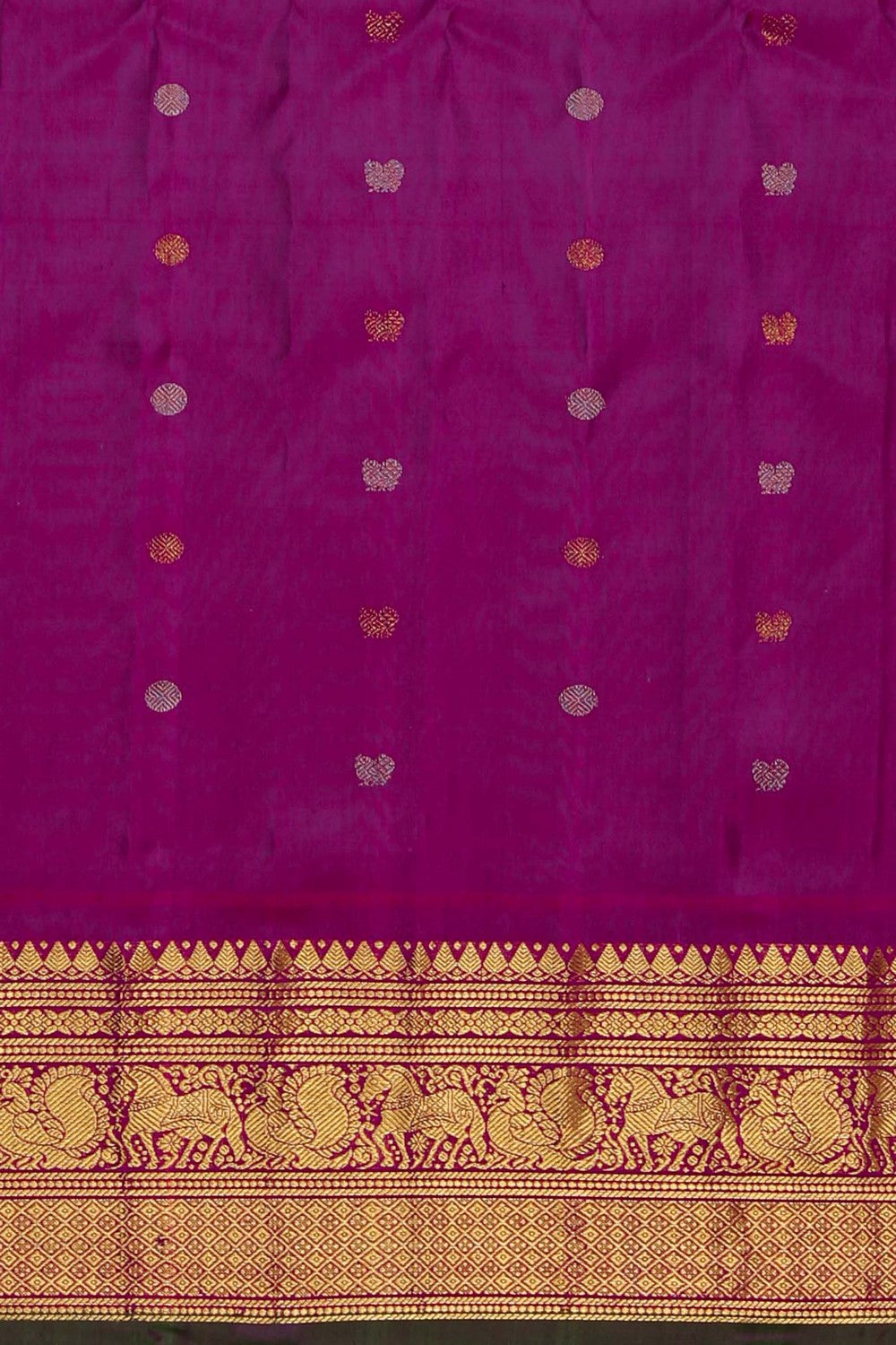 Image of Gadwal Silk Light Pink Saree