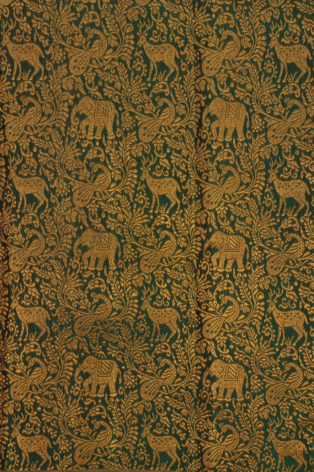 Image of A Kanchipattu Brocade Green Saree
