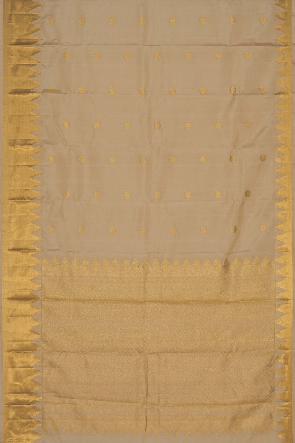 Image of South Silk Off-White Saree