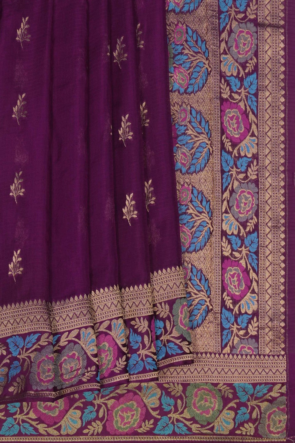 Image of Kota Silk Purple Saree