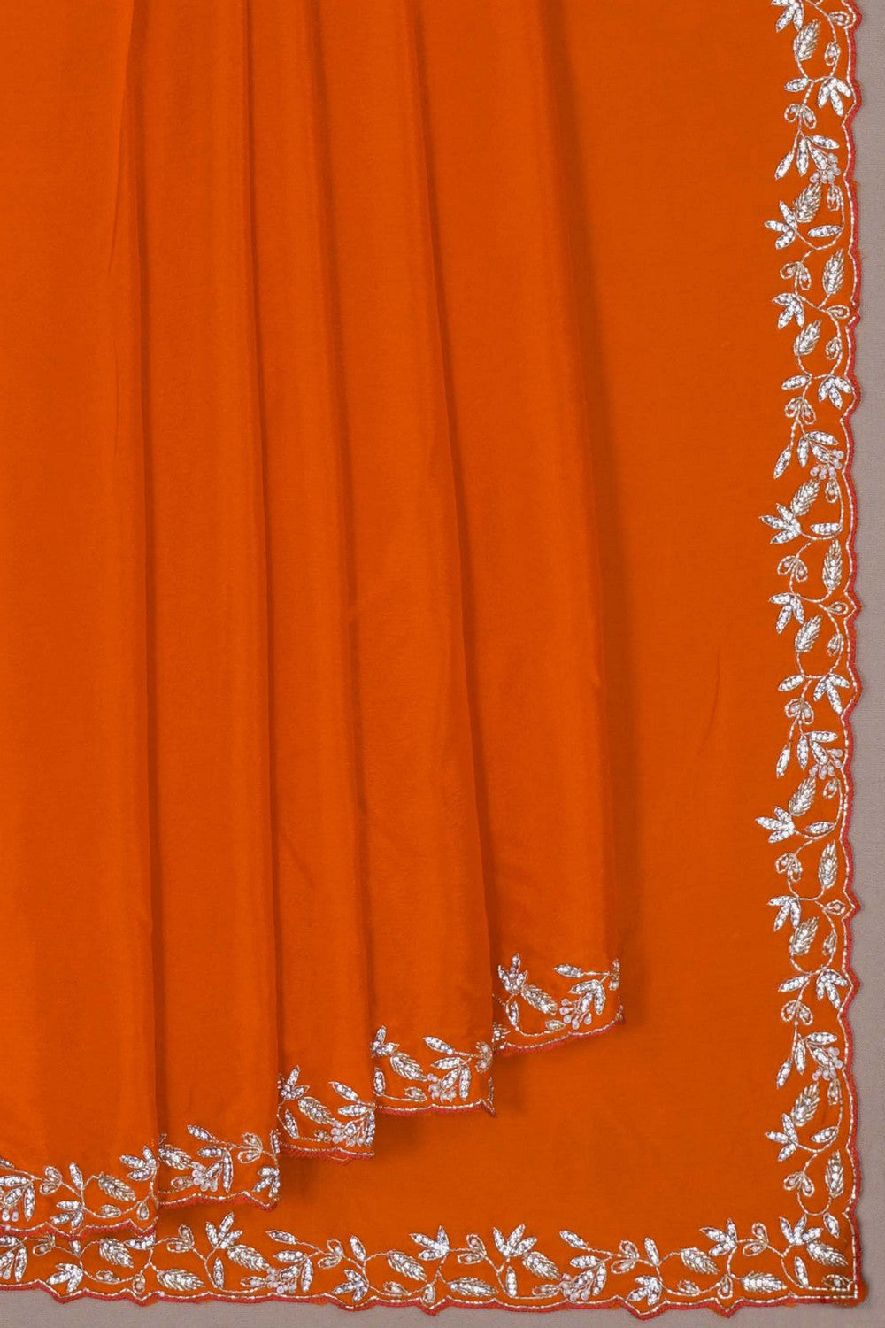Image of A Crepe Silk Embroidery Saree