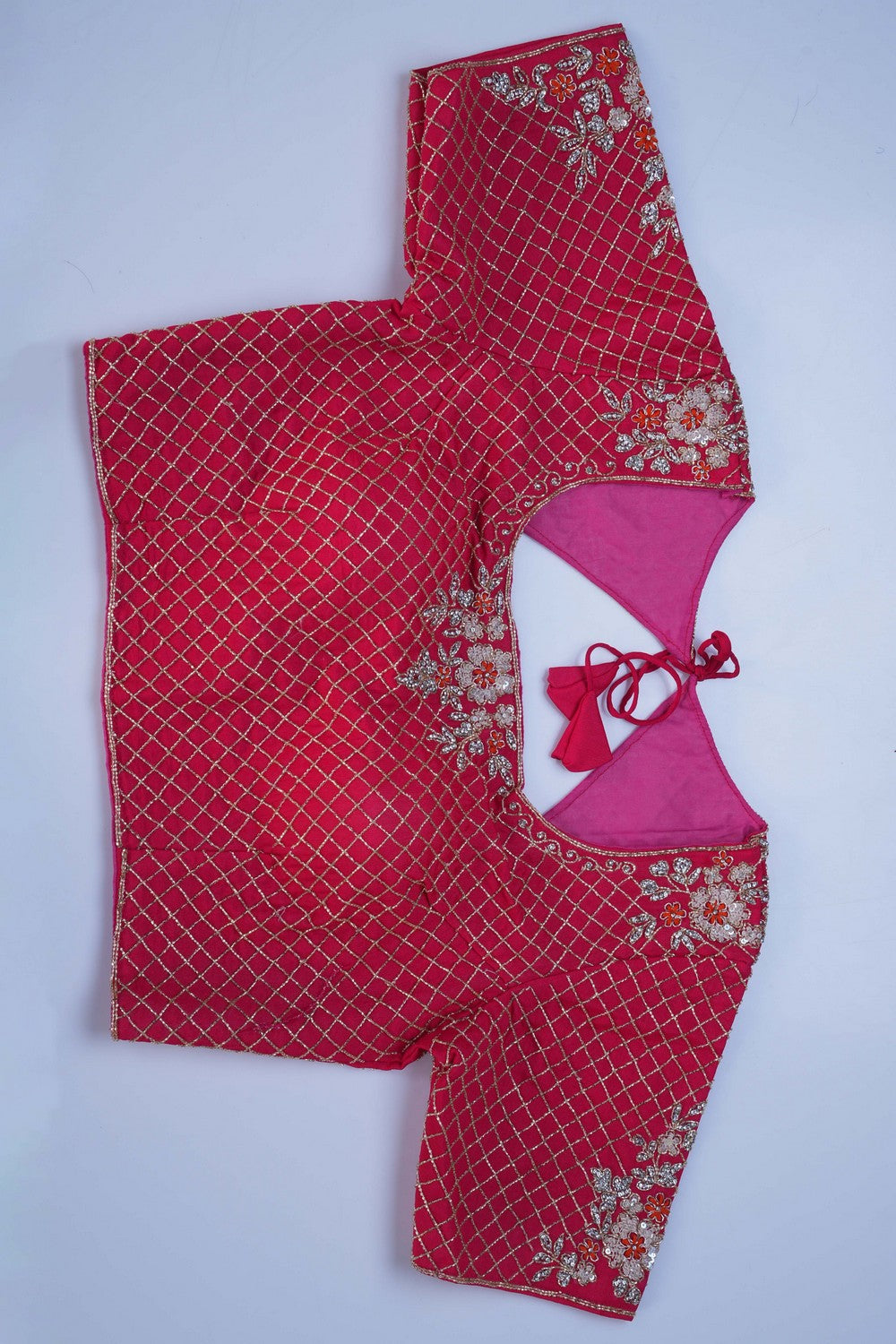 Image of A Crepe Silk Embroidery Saree