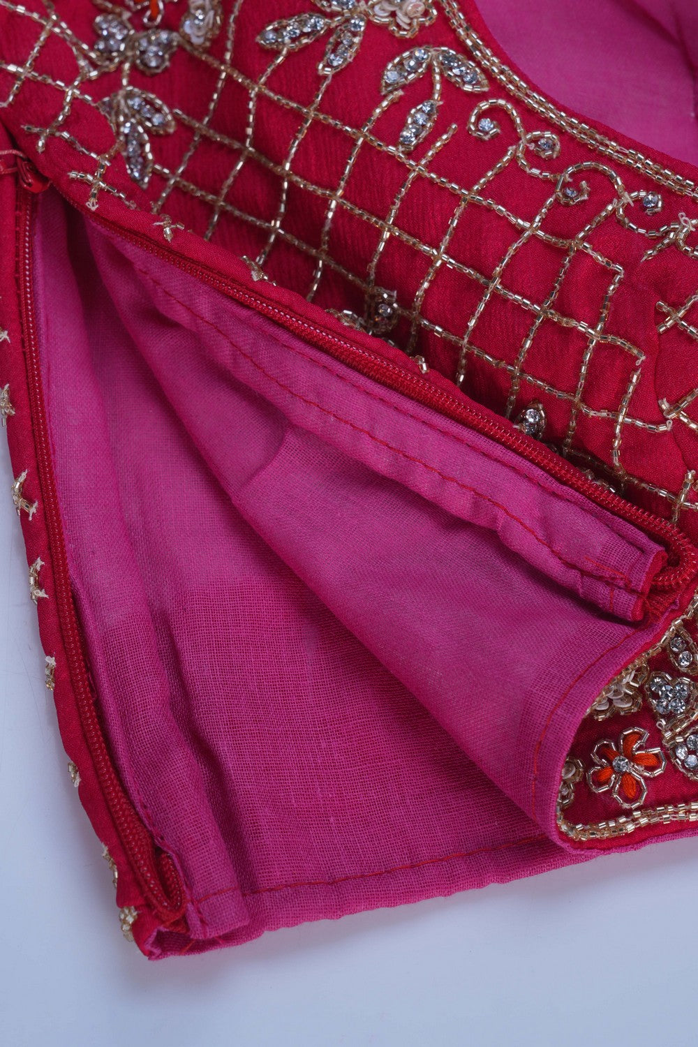 Image of A Crepe Silk Embroidery Saree