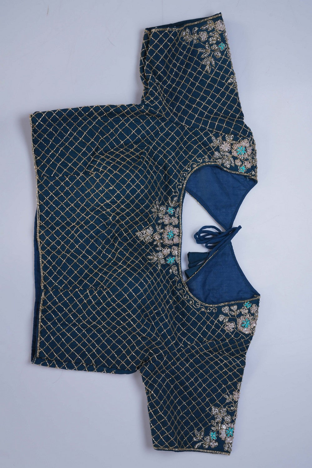 Image of A Crepe Silk Embroidery Saree