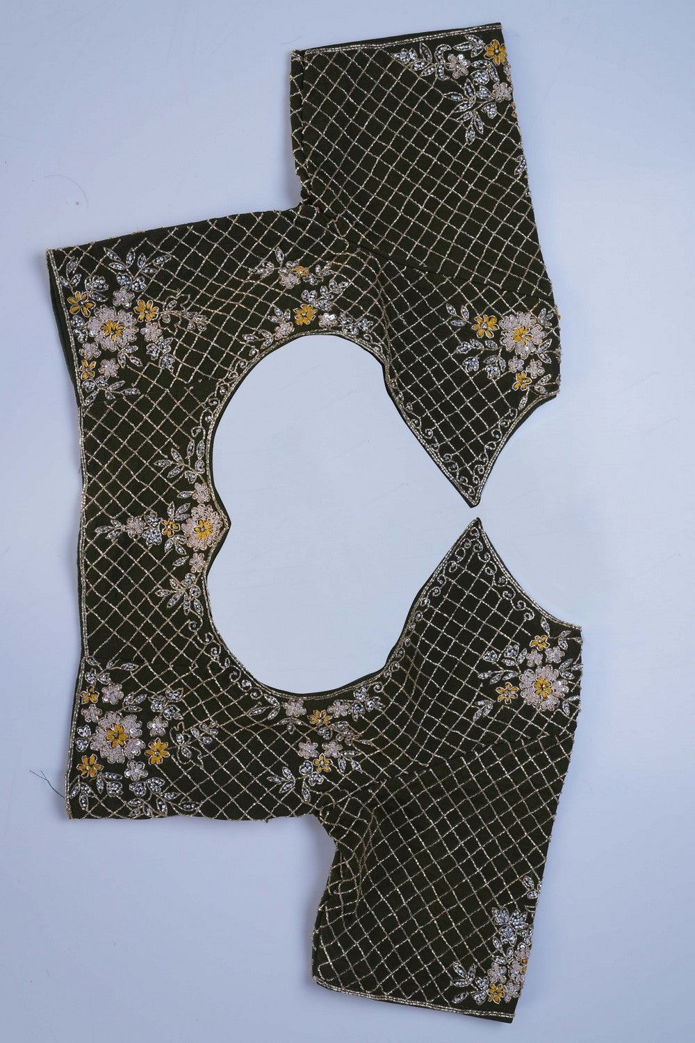 Image of A Crepe Silk Embroidery Saree