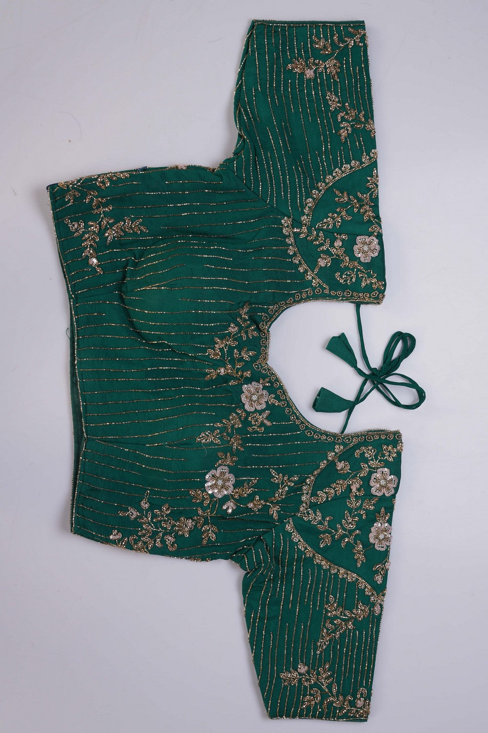 Image of A Crepe Silk Embroidery Saree