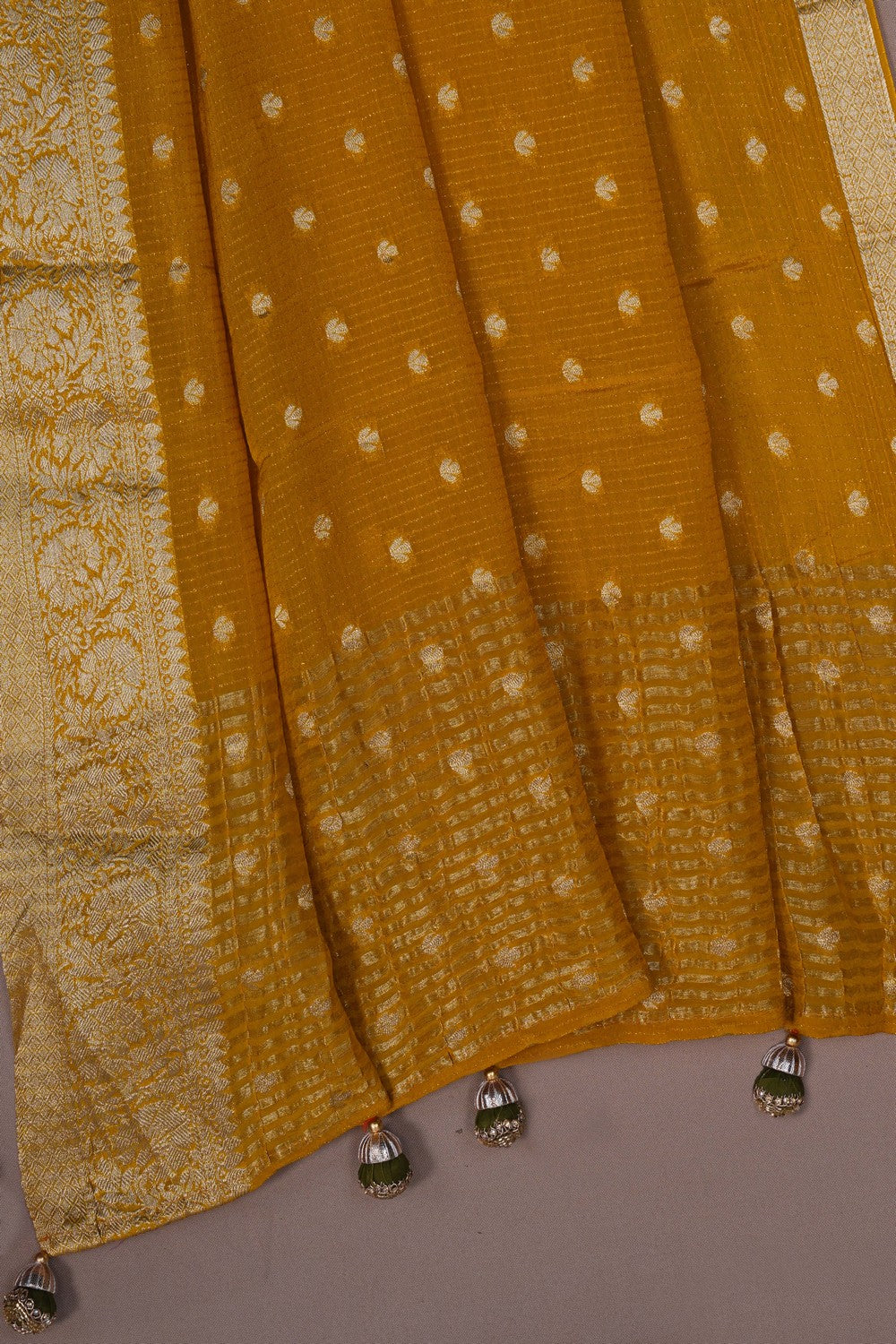 Image of A Crepe Silk Embroidery Saree