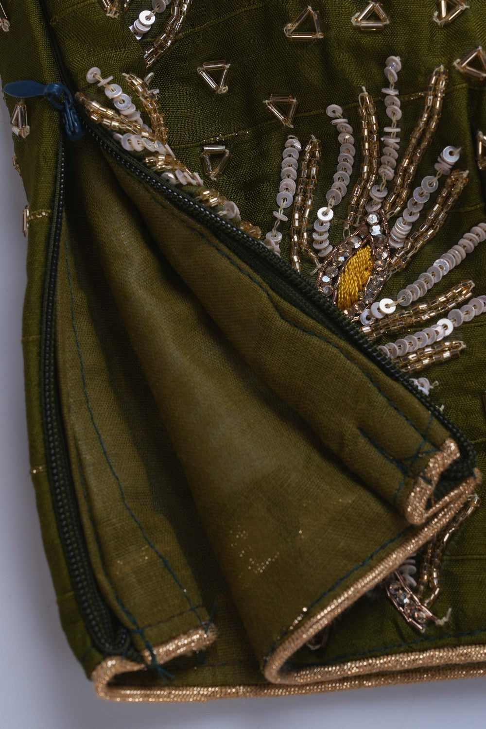 Image of A Crepe Silk Embroidery Saree