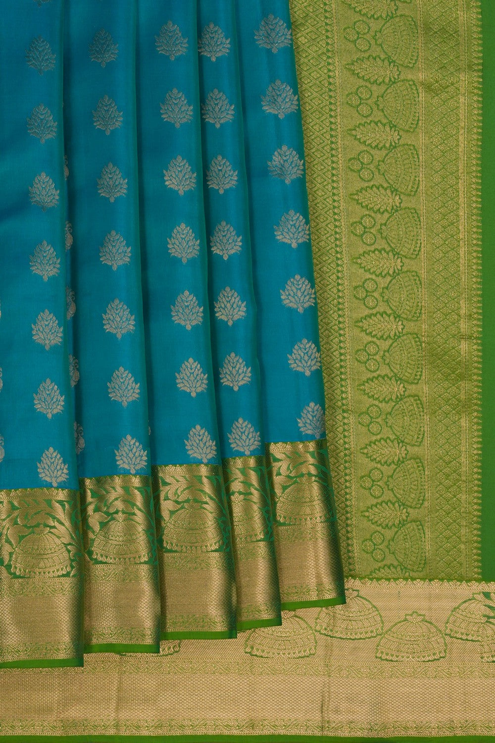 Image of South Silk Blue Saree