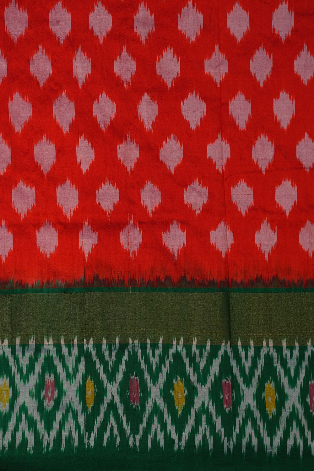 Image of Pochampally Ikat Silk Pink Saree