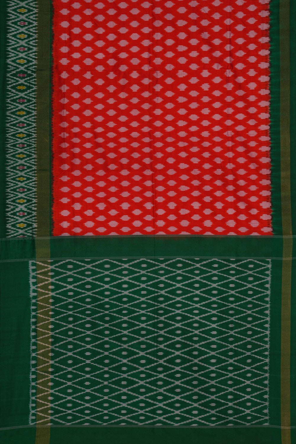Image of Pochampally Ikat Silk Pink Saree