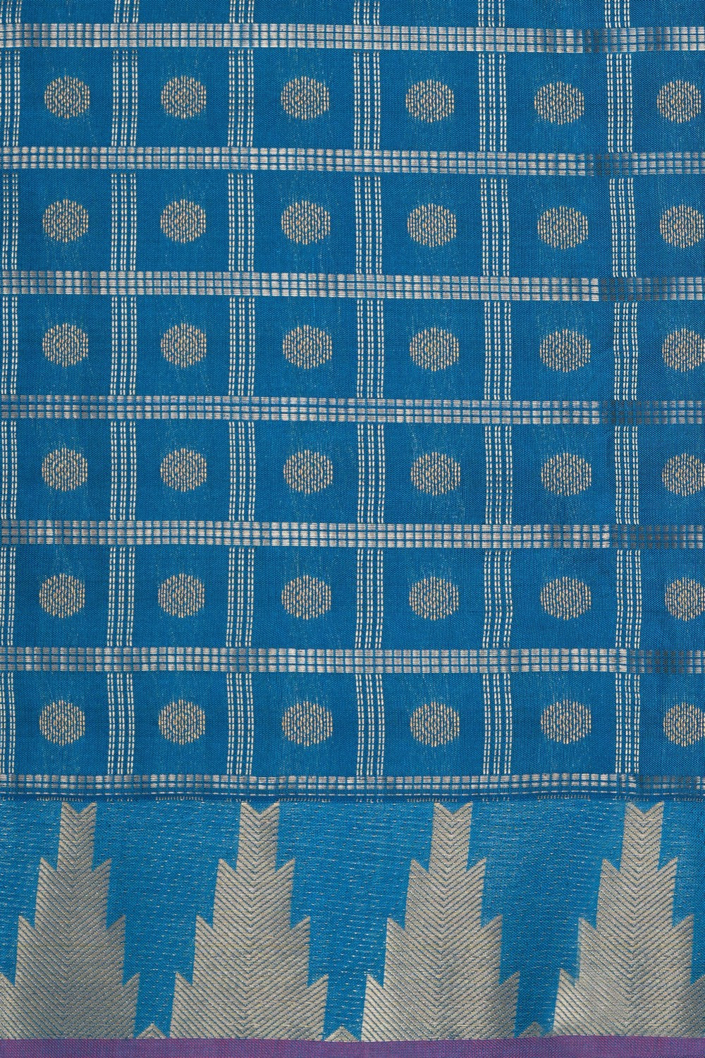 Image of South Silk Blue Saree