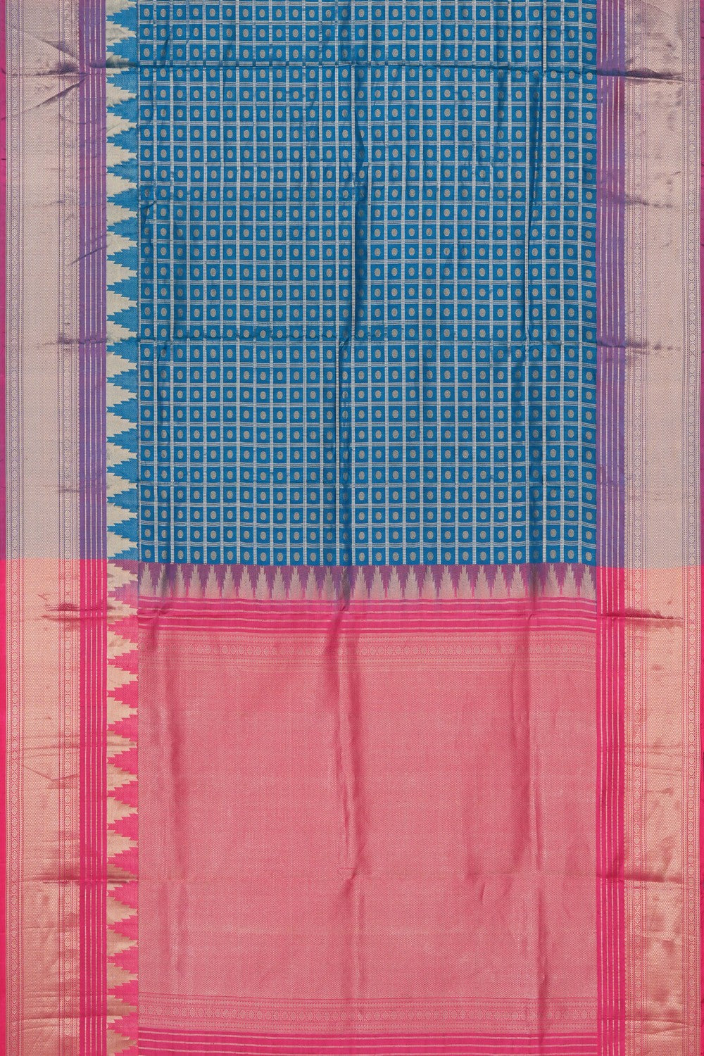 Image of South Silk Blue Saree