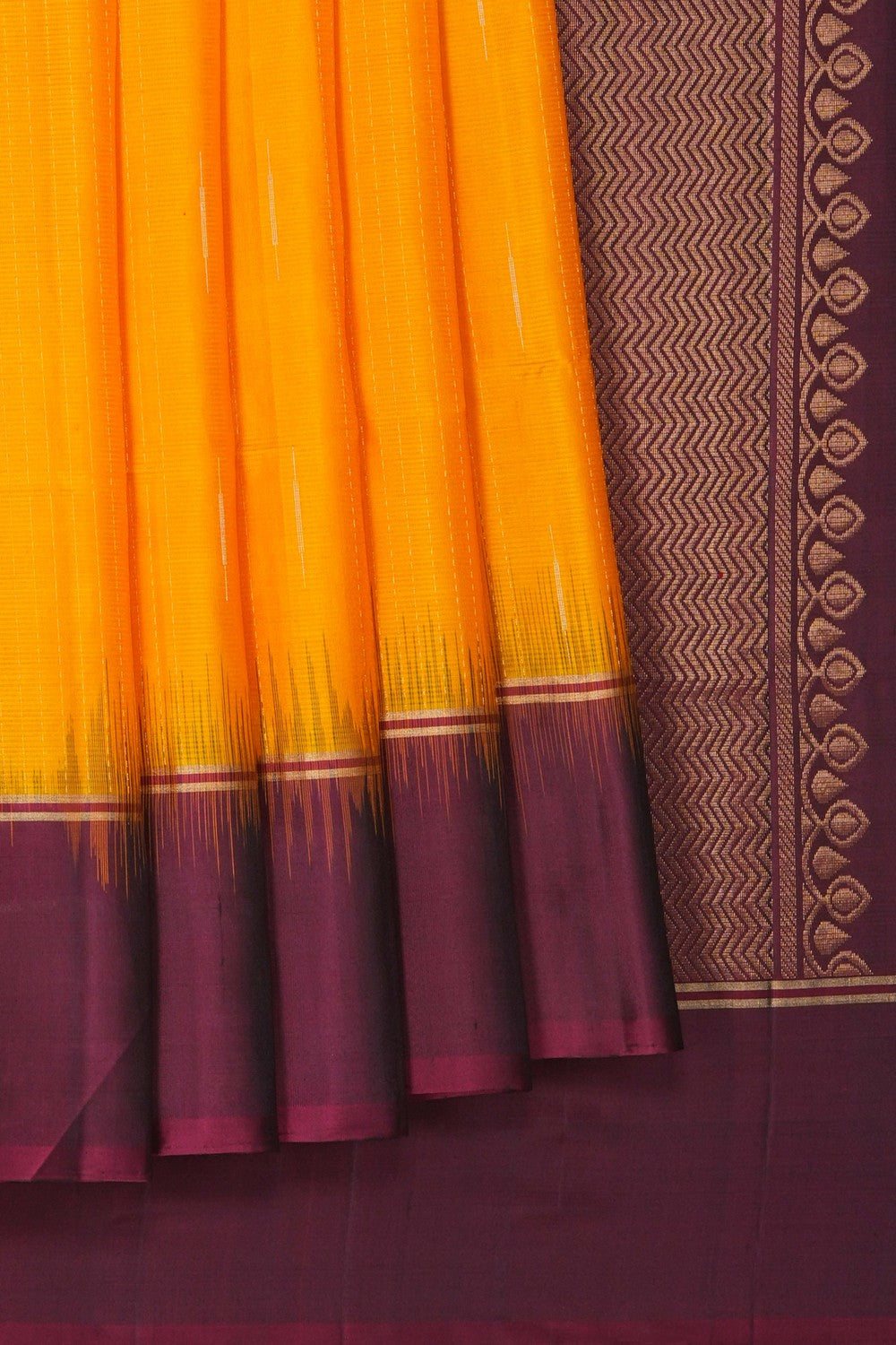 Image of South Silk Yellow Saree